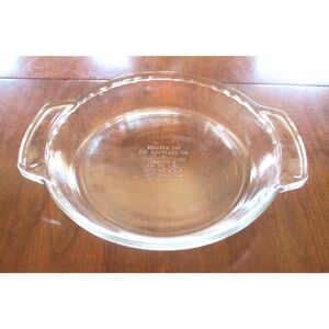 Anchor Hocking Ovenware Clear Glass Deep Pie Plate 9 Inch Round Baking Dish 1 Qt